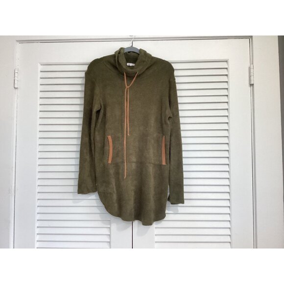 Hailey & Co Olive Green Pullover Sweater Size L Lagenlook Outdoorsy Capsule - Picture 2 of 12